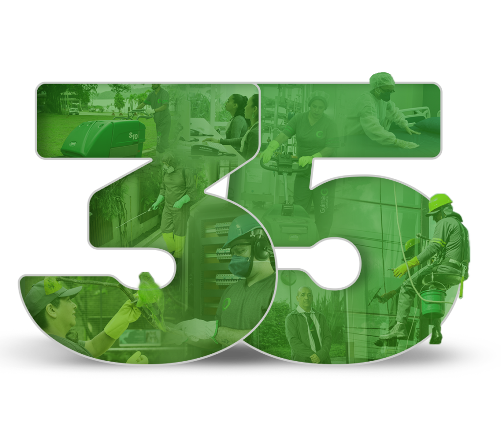 selo 35 anos Mais texto branco - Home